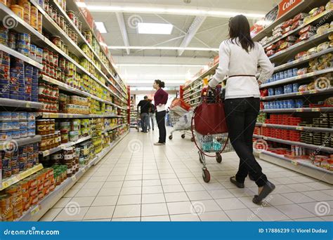 Customers Shopping At Supermarket Editorial Stock Image - Image: 17886239