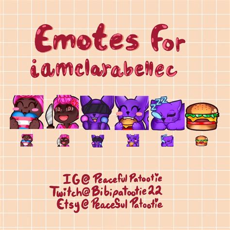 CUSTOM Twitch/discord/follower Emotes - Etsy