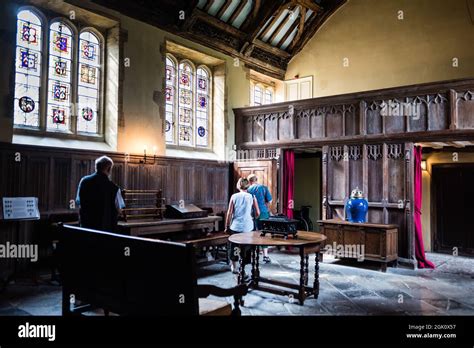 Lytes Cary House Interior. The Great Hall Stock Photo - Alamy