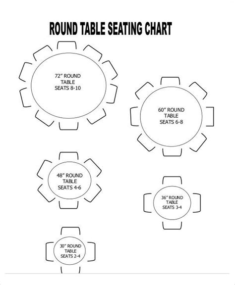 60 Round Table Seating Chart