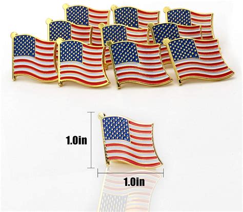 AmazonSmile: Exquisite 1 Inch American Flag Pin USA Flag Pin The Stars and Stripes - Made in The ...