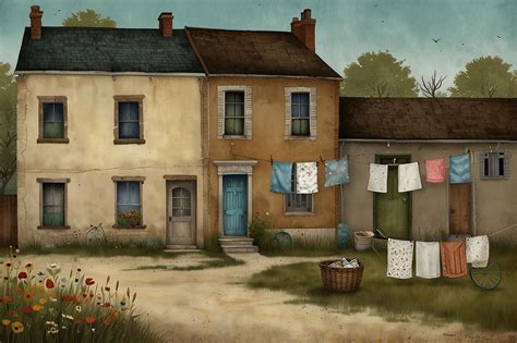 Whimsical Urban Laundry Free Stock Photo - Public Domain Pictures