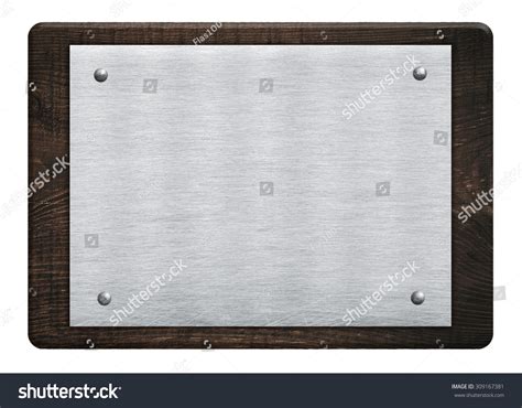 Composition Metal Aluminum Plaque Name Plate Stock Photo 309167381 | Shutterstock