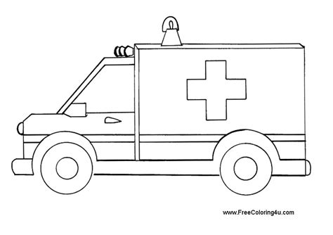 Ambulance #136874 (Transportation) – Free Printable Coloring Pages