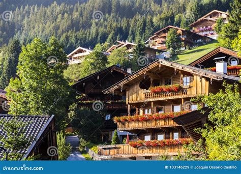 Alpbach, Austria editorial stock image. Image of kufstein - 103146229