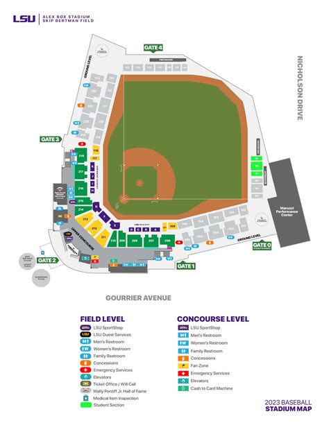 LSU Baseball Stadium Seating Chart