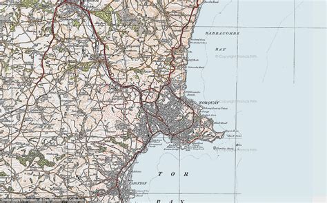 Historic Ordnance Survey Map of Torquay, 1919