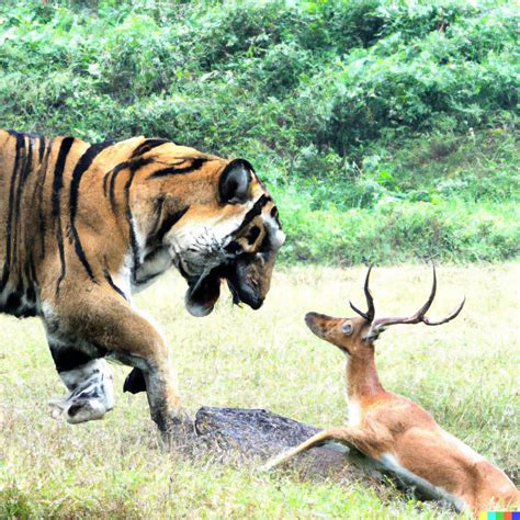 Hungry Tiger saves deer | Earth