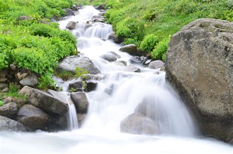 Time-lapse Photography of Flowing Plunge Waterfalls · Free Stock Photo