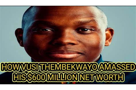 WATCH|| How Vusi Thembekwayo Amassed His $60 Million Net Worth ...