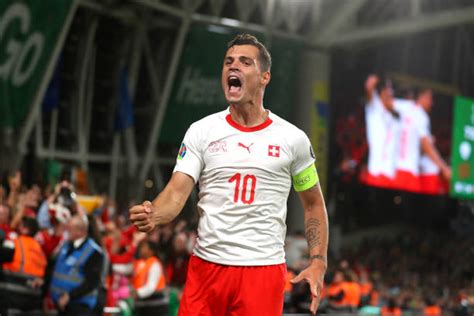 Image: Granit Xhaka leads his Switzerland side to glory over France at ...