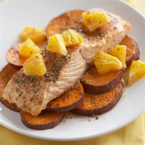 Southwest Salmon and Sweet Potatoes Recipe - EatingWell