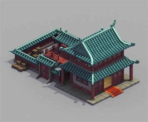 gAME Ming Dynasty Architecture - Warehouse 063 3D model | CGTrader