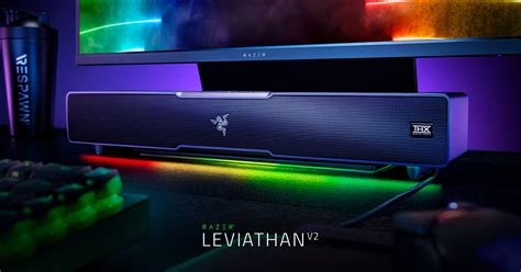 NEW ARRIVAL Razer Leviathan v2 PC Gaming Soundbar with Razer RGB Chroma & Subwoofer RZ05 ...