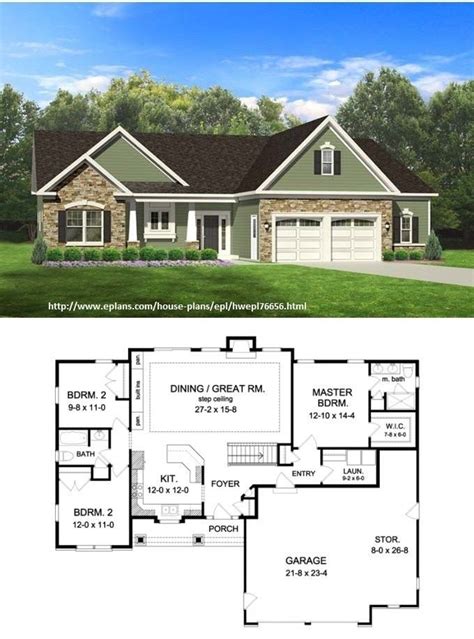 Elegant Ranch Style House Plans With Full Basement - New Home Plans Design