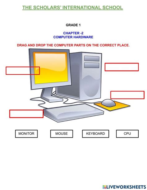 the diagram shows parts of a computer