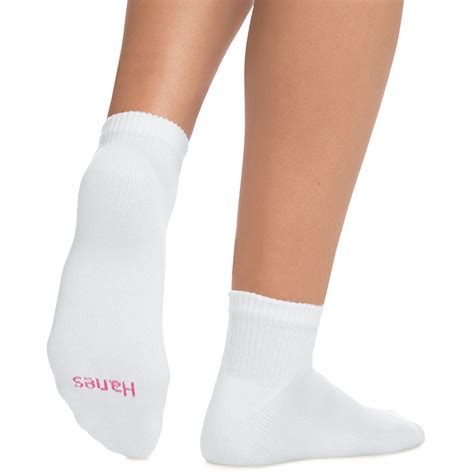 Hanes Women's Ultimate Ankle Socks, 6-Pack White 9-11 38257698688 | eBay