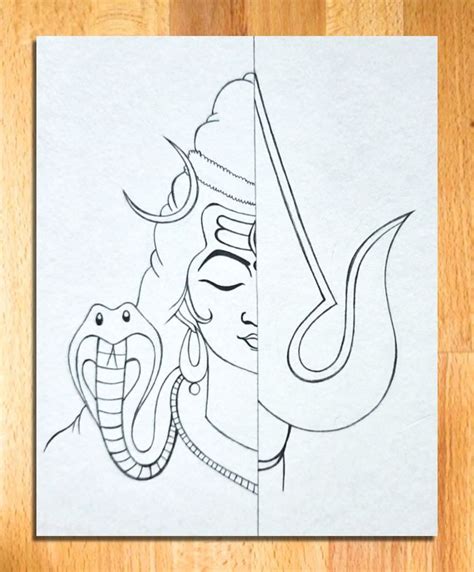 Bholenath Drawing | MahaShivratri | Lord Shiva Pencil Drawing for Beginners | Pencil sketches ...