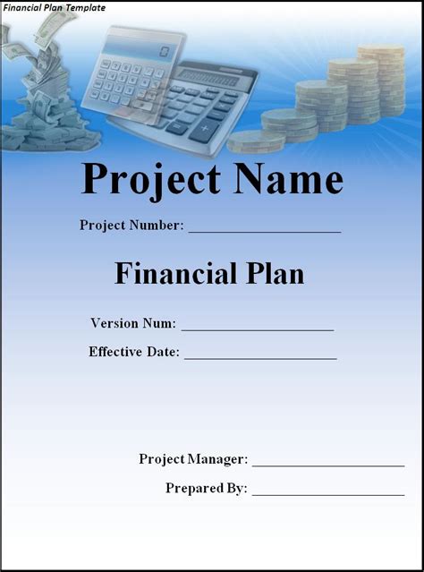 Financial Plan Template | Professional Word Templates