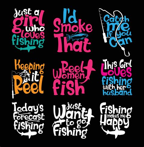 Fishing T shirt Design Bundle, Quotes about Fishing, Fishing T shirt, Fishing typography T shirt ...