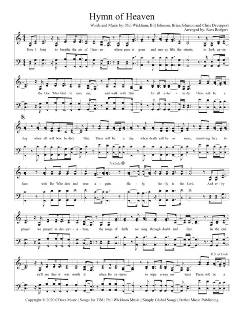 Hymn Of Heaven - 4-Part - Digital Sheet Music | Sheet Music Plus