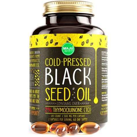 Black Seed Oil Capsules (120ct) | Maju Superfoods