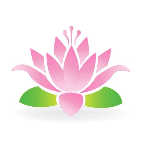 Pink Lotus flower logo — Stock Vector © Glopphy #95065216