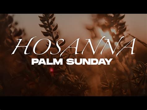 Hosanna (Palm Sunday) | Rype.tv | WorshipHouse Media