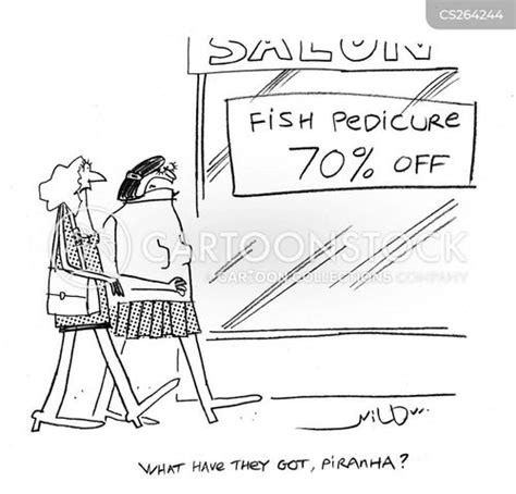 Fish Pedicure Cartoons and Comics - funny pictures from CartoonStock