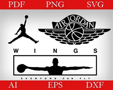 Logo Jordan Jordan Wings Svg Jordan Cut Template Vector Png | The Best Porn Website