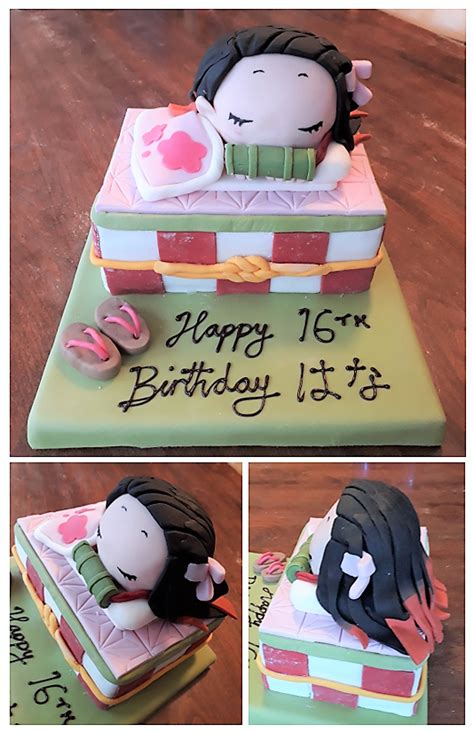 Kimetsu no Yaiba Nezuko Cake | Anime cake, Pretty birthday cakes, Anime ...