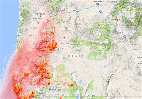 Oregon State Smoke Forecast for Sept. 2-4, 2017.