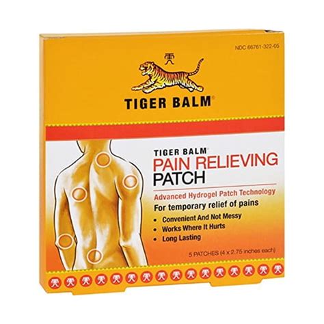 Tiger Balm Back Pain Relieving Patch - 5 ea - Walmart.com - Walmart.com