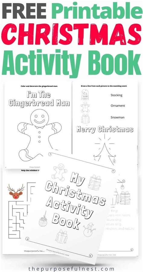 Free Printable Christmas Activity Book for Kids | Christmas activity book, Christmas printable ...