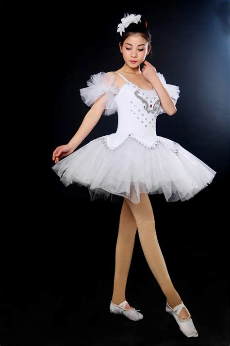 2017 Adult Professional Ballet Tutus Dress Women Black White Swan ...