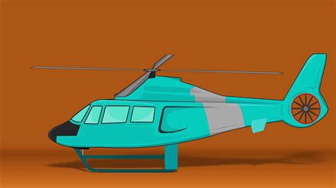 Helicopter Cartoon Images - Cartoon Low Poly Helicopter 3d Asset ...