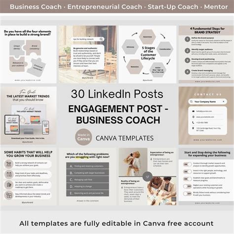 30 Linkedin Post Business Coach Engagement Post Infographics Post ...