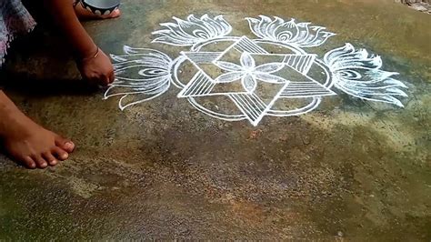 vinayagar chaturthi 5*3 dots rangoli/ganesh chaturthi special kolam ...