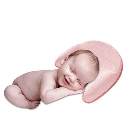 Baby Pillow Head Shaping Memory Foam Cushion For Flat Head Syndrome and Head Support For Age 0-1 ...