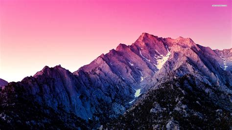 Image for Pink sky above the mountains wallpaper mnt0011 | Nature ...