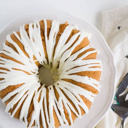 Pistachio Cake with Cream Cheese Glaze