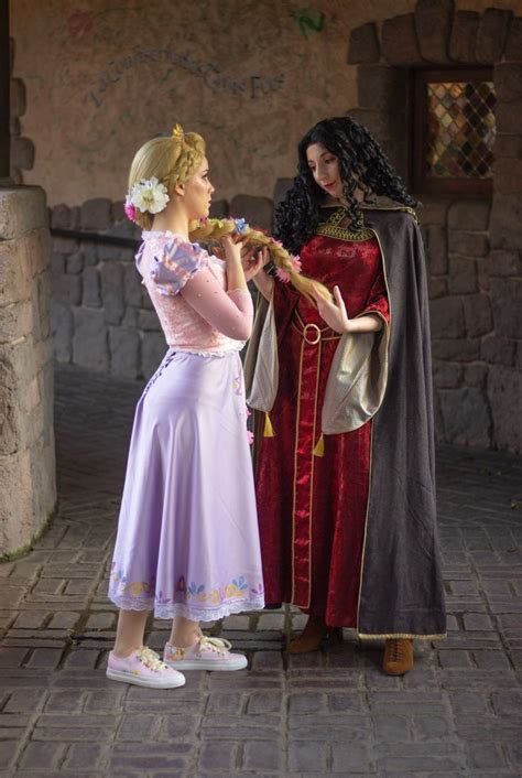 Rapunzel and Mother Gothel Cosplays