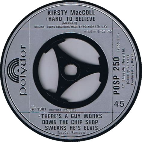 There's a Guy Works Down the Chip Shop Swears he's Elvis (7” single ...