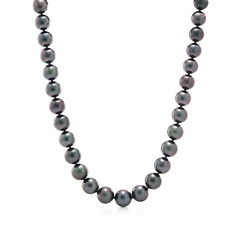 Tiffany & Co. - Pearl Necklace | Black pearl jewelry, Tahitian pearls ...