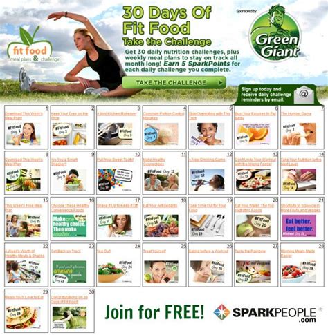 Join the 30-Day 'Fit Food' Challenge! | Meal planning printable, Printable shopping list and ...