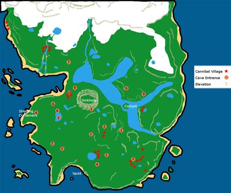 Forest Map - does anyone have the cannibal patrol routes similar to this map? I also noticed the ...