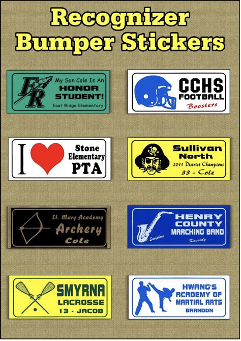 School Bumper Stickers - the Recognizer - Presentation Solutions