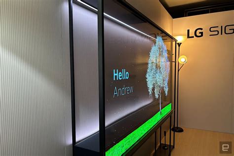 LG brought the world's first wireless transparent OLED TV to CES 2024