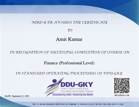 Certificate Professional (Finance) | PDF