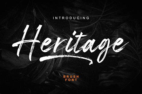 Heritage Hand Brush Script Font - Download Fonts